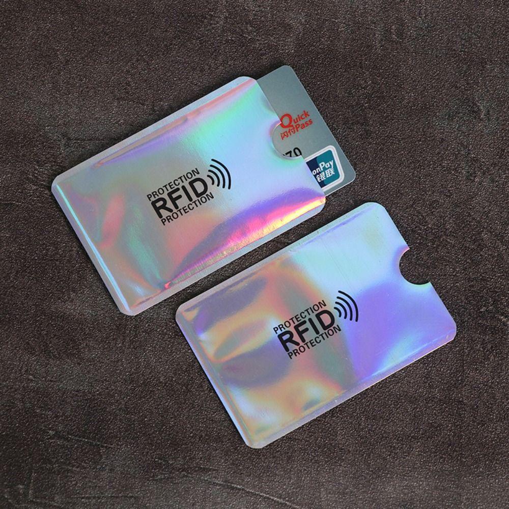 10pcs Reader Lock NFC Blocking Case Aluminium Foil ID Card Box Anti RFID Card Holder  Female/Male