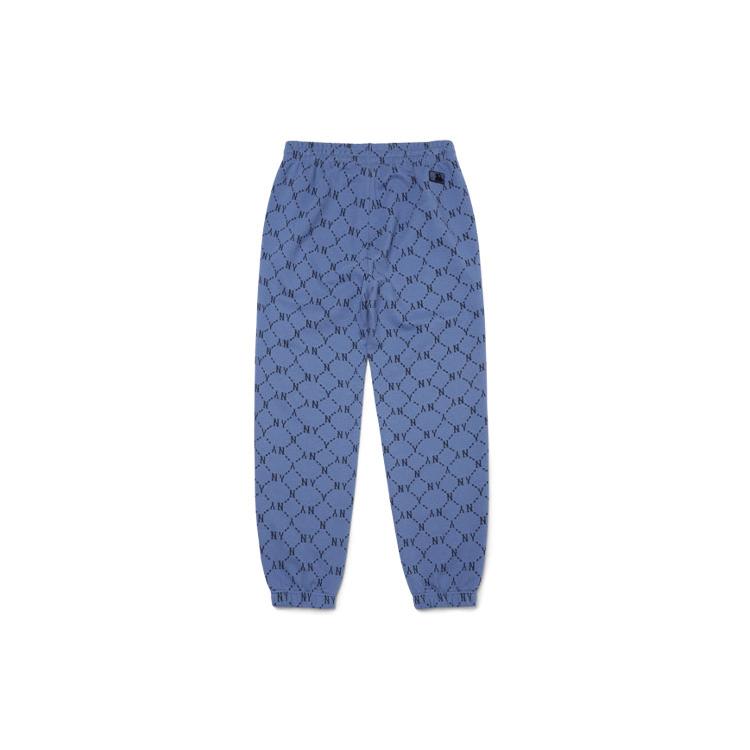 New MLB Knitted Sports Pants Unisex Blue 3APTM0114-50BLD