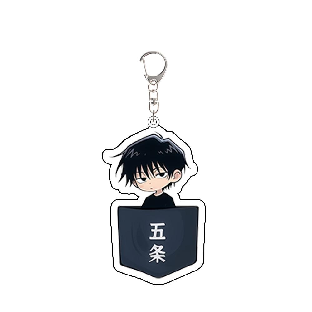 For Anime JJK Fushiguro Megumi Gojo Satoru Zenin Mai Nanami Kento Inumaki Toge Acrylic KeyChain Backpack Accessories Gift