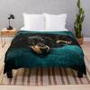Dachshund Dog Blanket Fleece Spring/Autumn Wiener Sausage Dog Lightweight Throw Blankets for Sofa Car Bed King Queen Size
