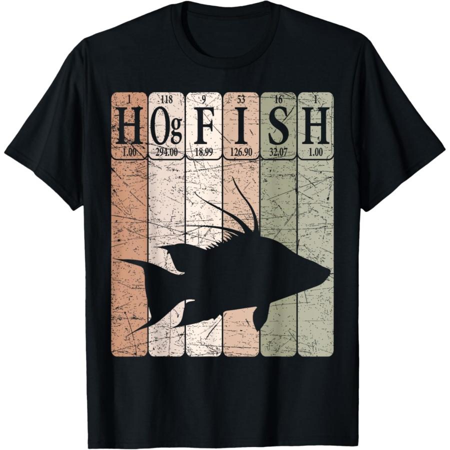Hogfish Periodic Table Elements Hogfish Fishing T-Shirt XXXXXL чёрный