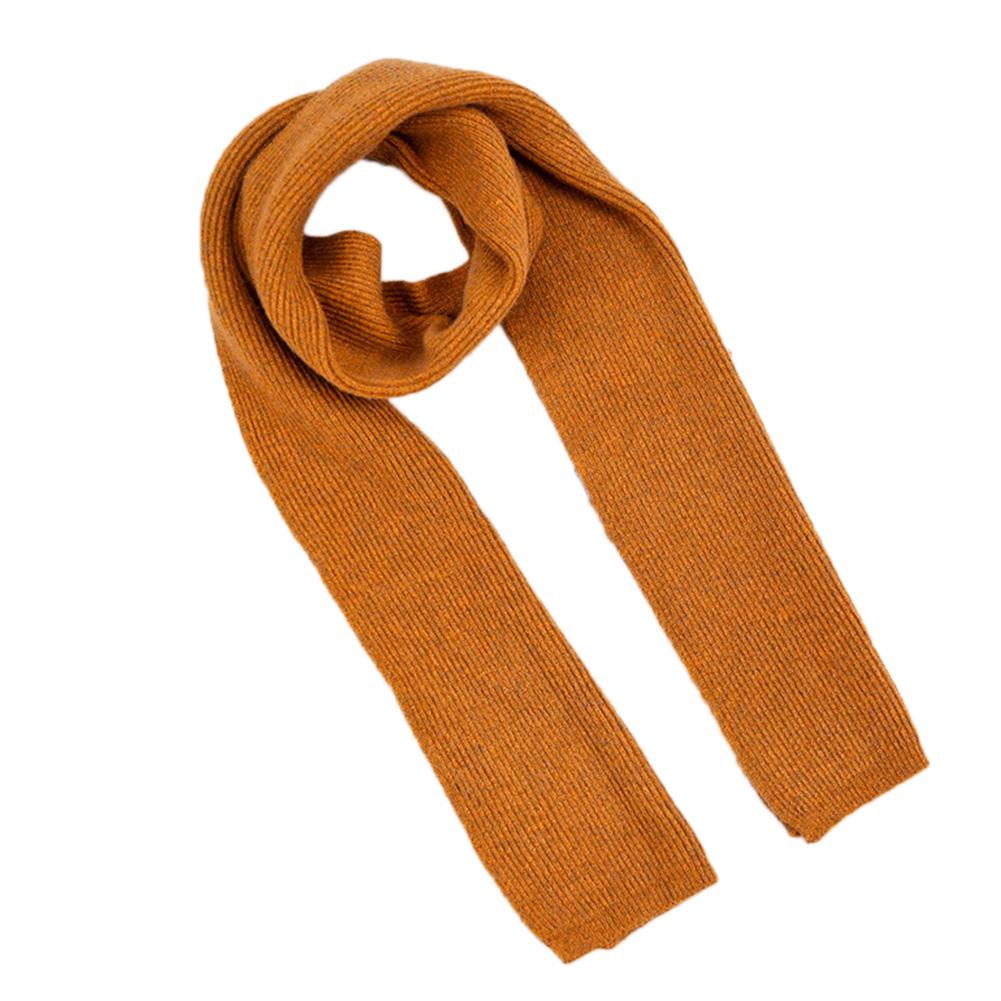Double-side Pure Color Water Ripple Knitted Unisex Scarf Warm Soft Scarf