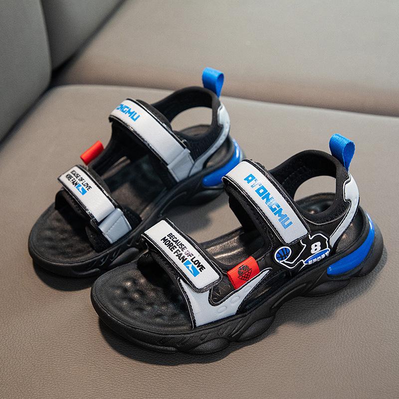 New Open Toe Children's Cartoon Sports Boys Comfortable Soft Bottom Beach Sandals