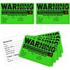 easykart labels 50 Parking Violation Sticker - Vehicle Illegally Parked Tow Notice - No Parking Warning Stickers - Scrap to Remove Neon Green 5 x 8