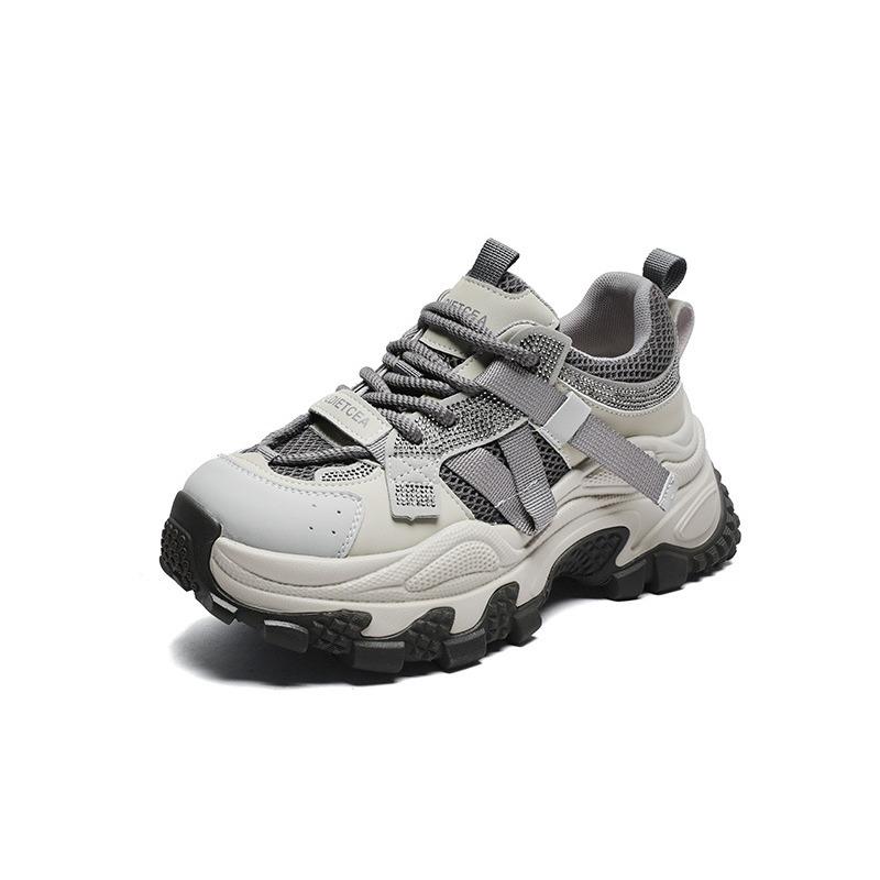 Dad shoes women's spring and summer mesh breathable and comfortable thick-soled heightening rhinestone casual sports shoes