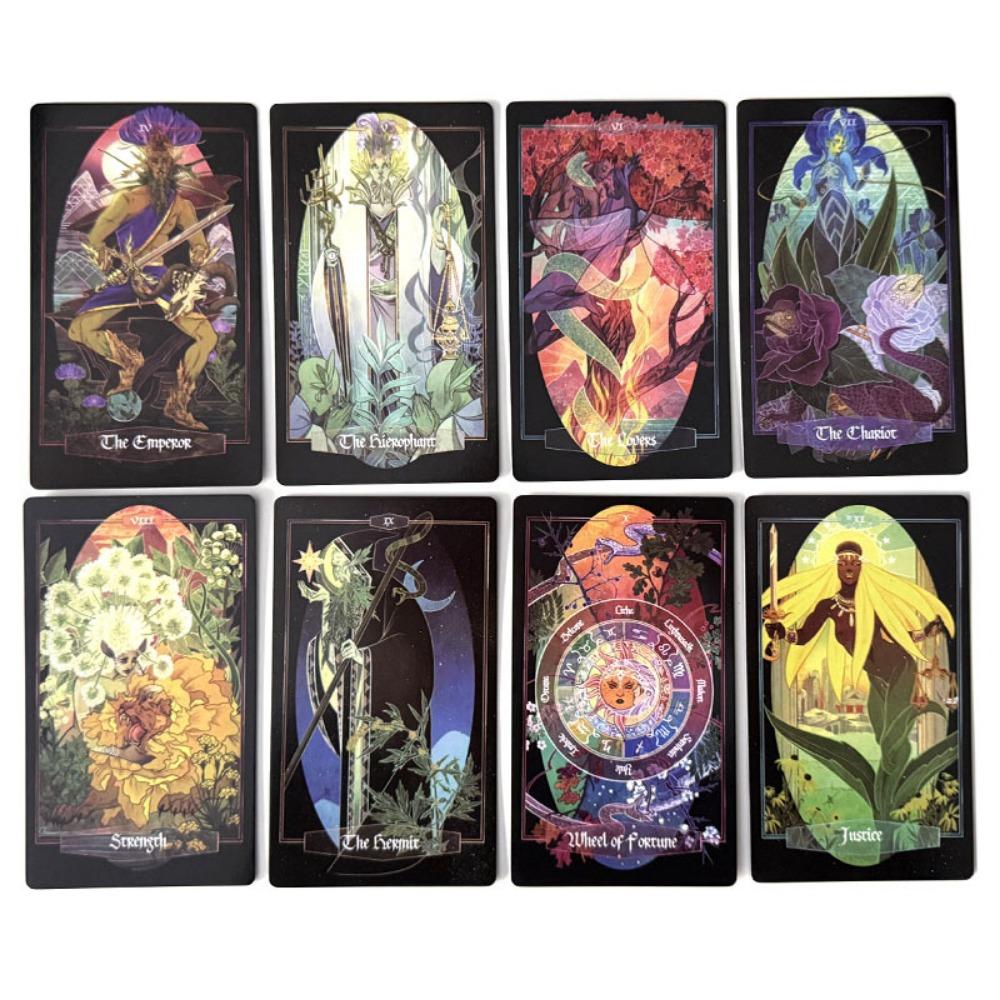The Children of Ostara Tarot Deck 78 Pcs Tarot Cards Based on RWS Lavishly Illustrated with Guidebook for Beginners 12*7cm