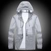 Sun Protection Coat Solid Color Drawstring Summer Relaxed Fit Hood Outdoor Windbreaker for Camping Hiking Fishing Riding