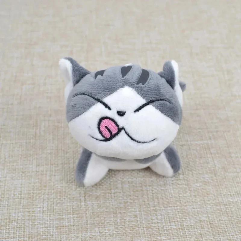 10cm Mini Cute Cat Plush Stuffed Kitten Key Chain Plush Toys Animal Stuffed Sitting Doll Key Ring Chain Pendant Toy Kids Gift