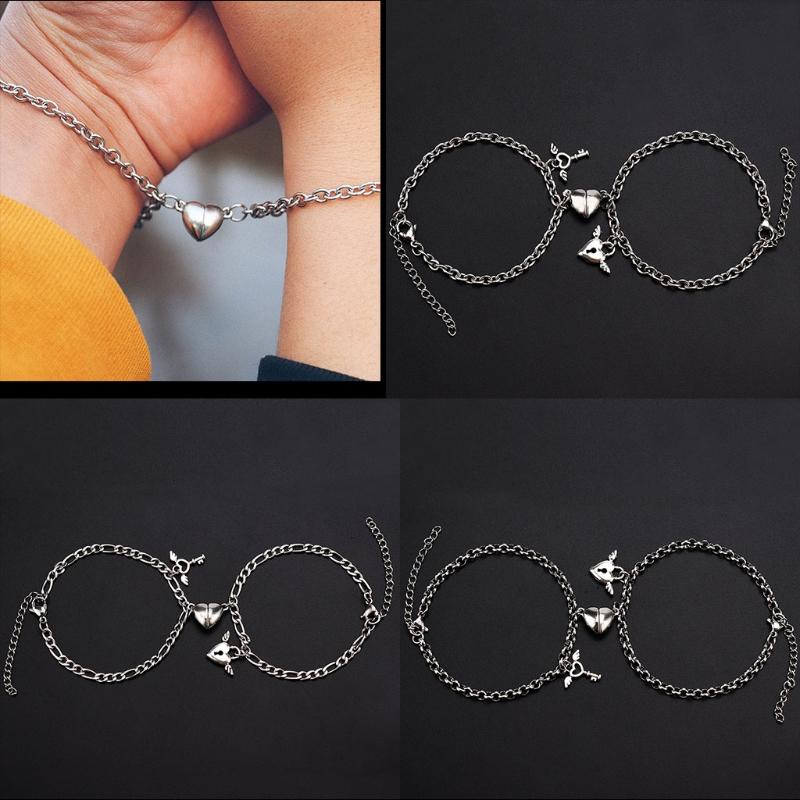 Magnetic Couples Bracelets Mutual Attraction Relationship Matching Friendship Rope Bracelet Set Gift for Women Men