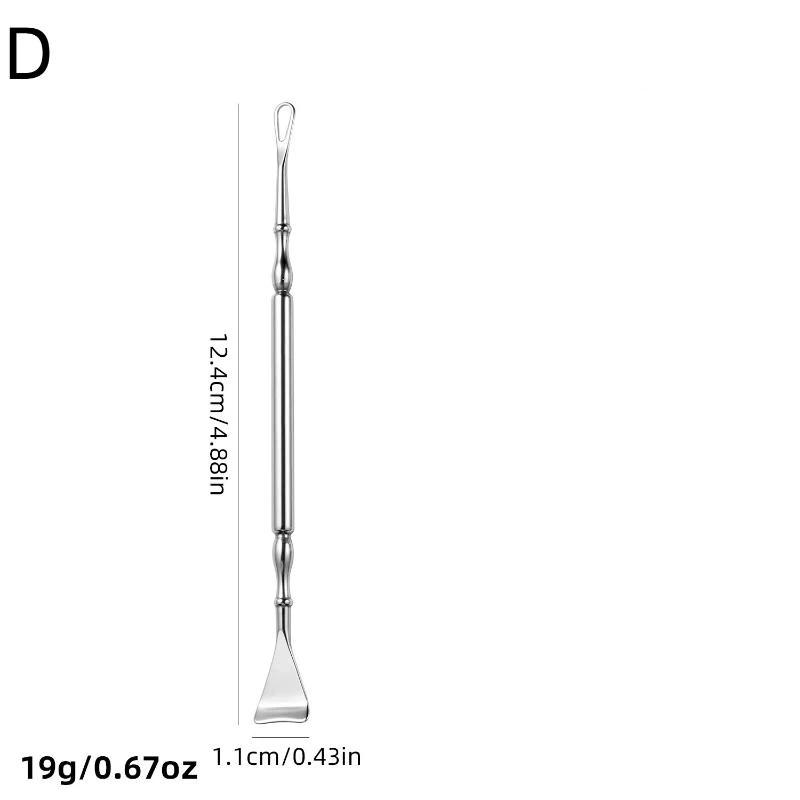 Stainless Steel Double Head Blackhead Remover Scraper Easy To Clean Blemish Pore Cleaning Tool for Daily Facial Care