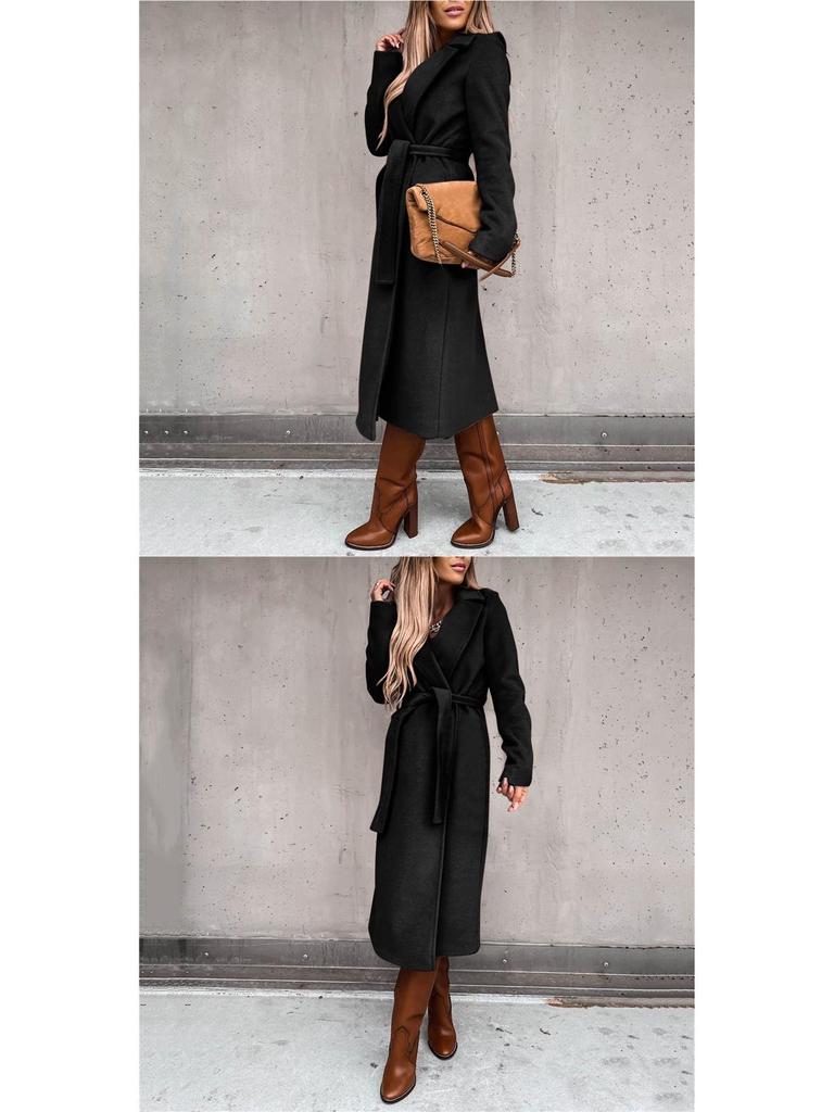 Women's Long-Sleeve Trench Coat