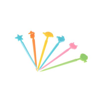 20Pcs/Set Cute Animal Food Toothpicks Cartoon Toothpicks Bento Fruit Forks