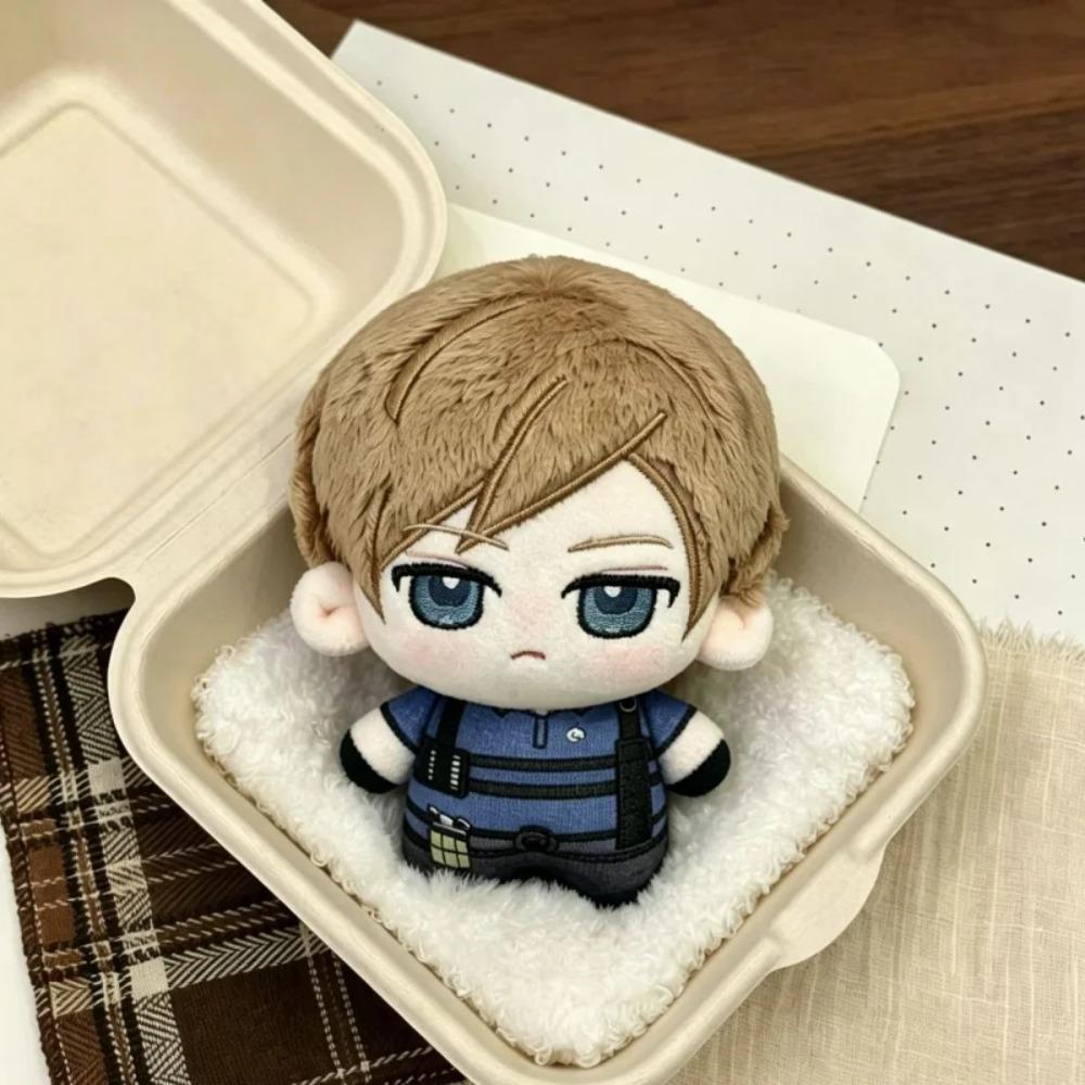 NEW Resident Evil Leon Scott Kennedy 10cm Figures Cosplay Printing Nunu Cotton Padding 10CM Plush Pendant Backpack Keychain Gift
