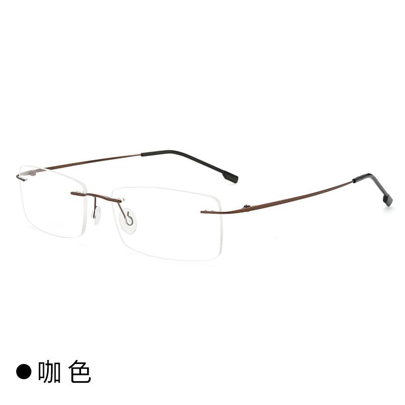 Titanium Myopia glasses for men women rimless frame prescription glasses near-sighted myopia eyeglasses Anti-blue Light Eyewear