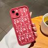 Pro iPhone 16 15 Pro Max Redmi Note 13 12 11 Pro Samsung S23 FE S24 Plus S24 Ultra A52 A72 A54 Měkké silikonové čtvercové pouzdro s kresleným vzorem psa