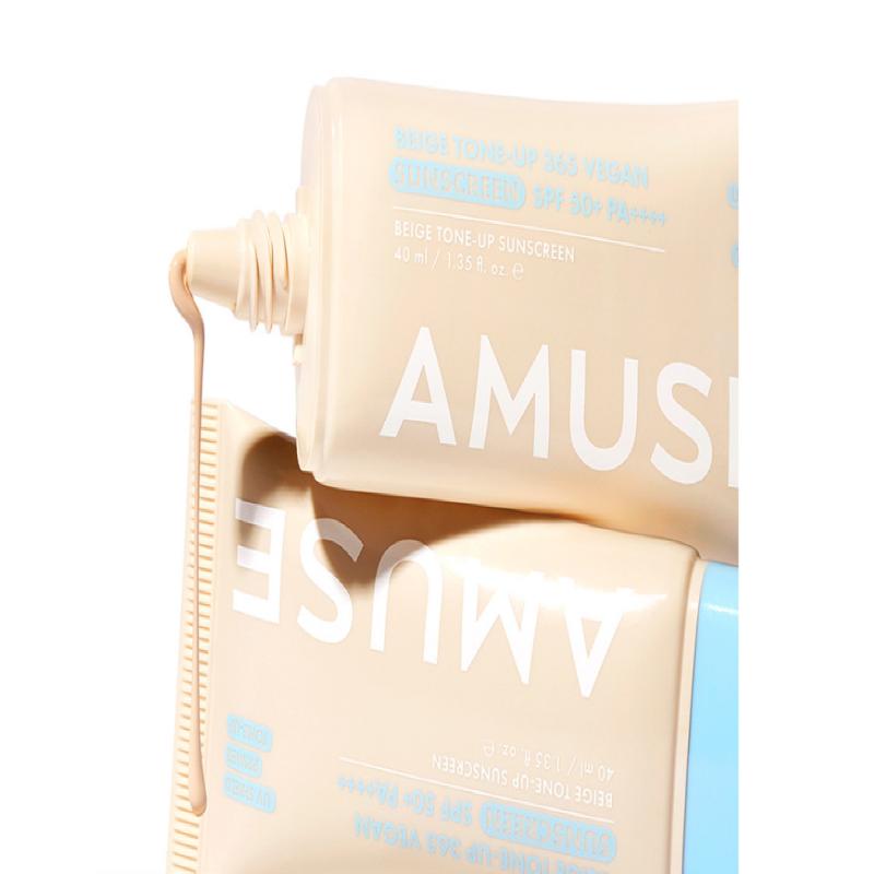 AMUSE Beige Tone Up 365 Vegan Sunscreen 40ml SPF50+PA++++