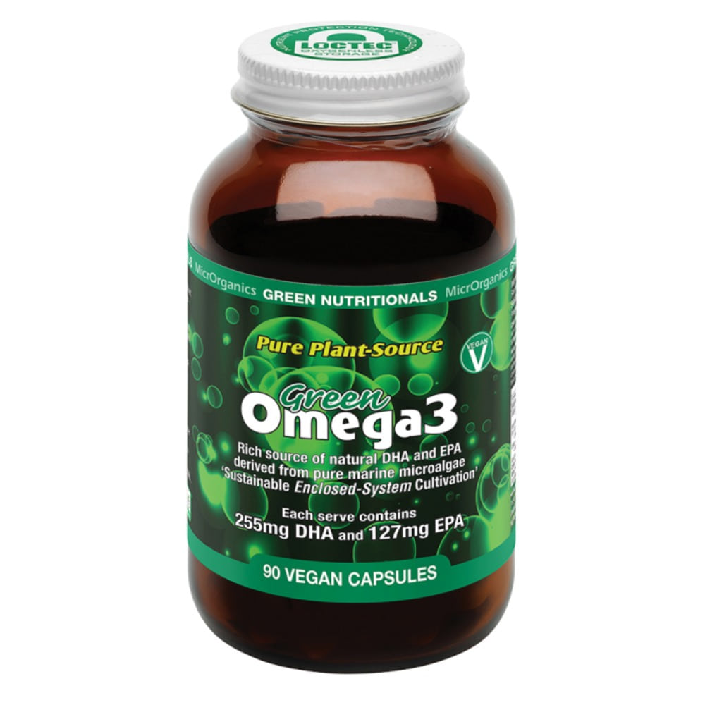 MicrOrganics Green Nutritionals Pure Plant-Source Green Omega3 90vc