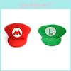 Unisex Super Mario Luigi Bros Cosplay Hat For Adults And Kids Halloween Costume Props