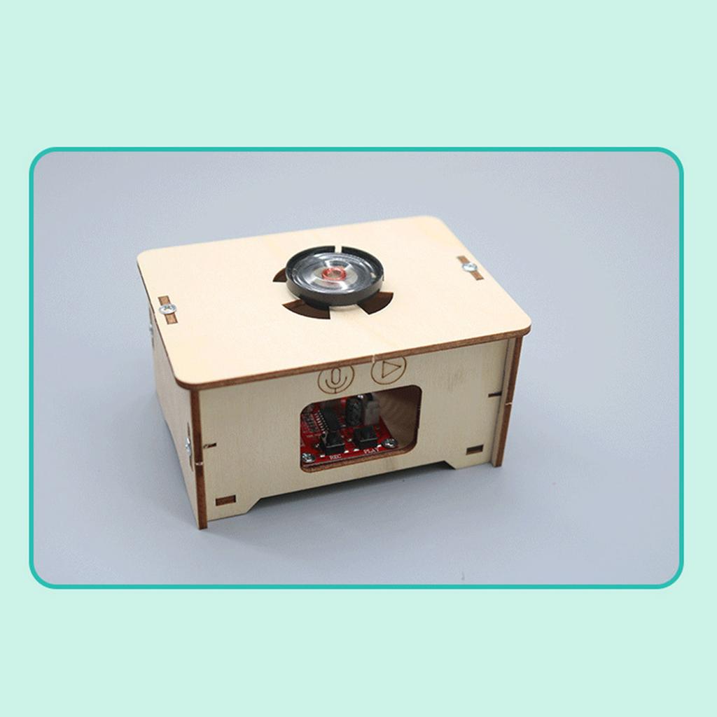 Wood Record Player Puzzle DIY Educational Science Phonograph Puzzle Model for Students