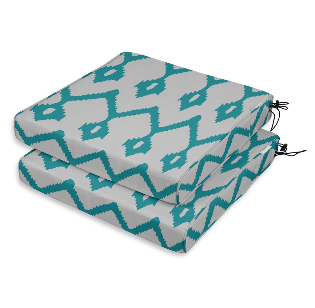 Vargottam Perfect Outdoor Indoor Square Corner Seat Cushions Water-Resistant Lounge Chair 18.5" X 16" Home Office Patio Furniture