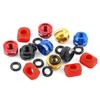 1Pair Ultralight Aluminum Alloy Road Bike Tire Valve Nuts Presta Screw Washers Tubeless Rim Protection Fixed Washer
