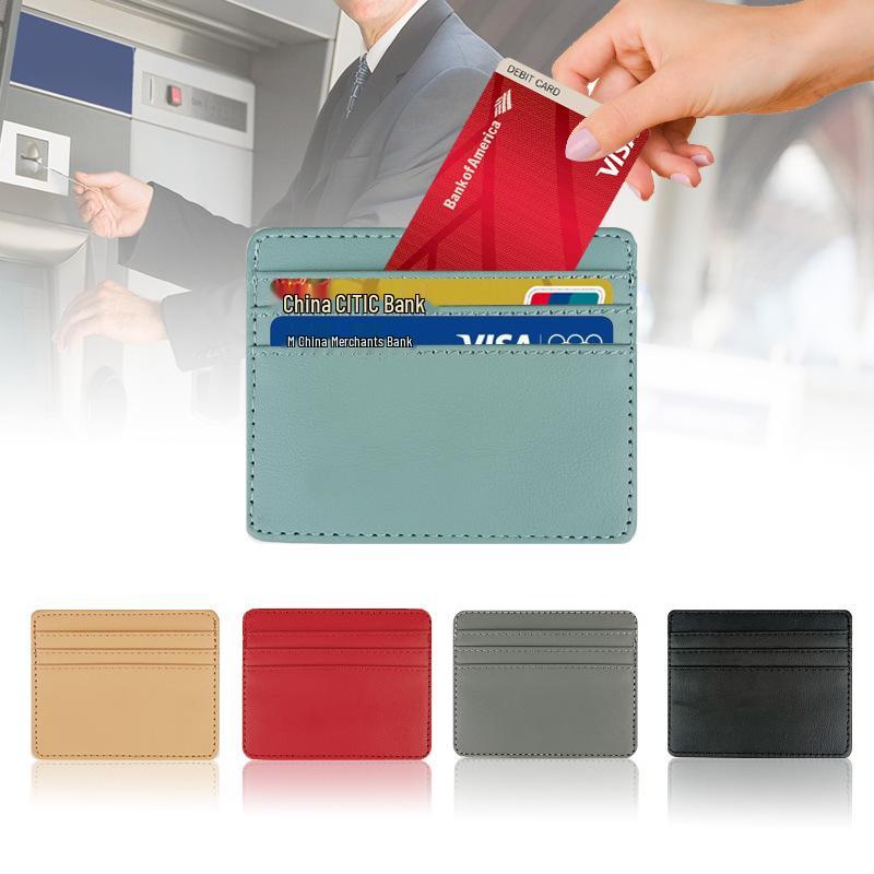 Women's High-Grade PU Leather Large Capacity Card Holder with Multiple Slots