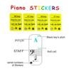 Transparent & Removable Piano Sticker, Electronic Piano Keyboard Notes Stickers