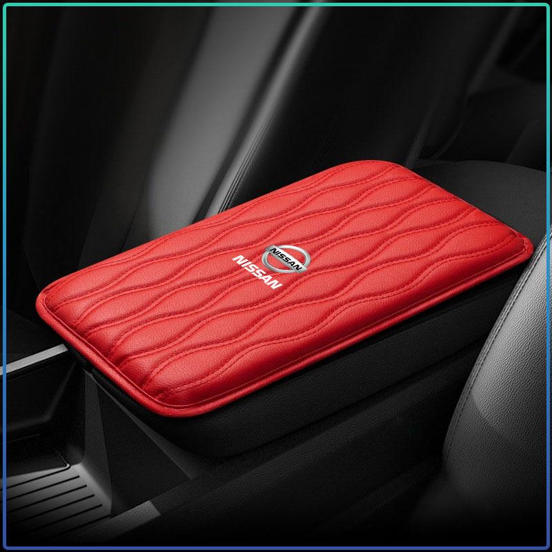 Car Armrest Mat Center Console Leather Protection Cushion For Nissan Nismo Qashqai X J10 J11 Trail Tiida Teana Skyline Juke X-trail Almera