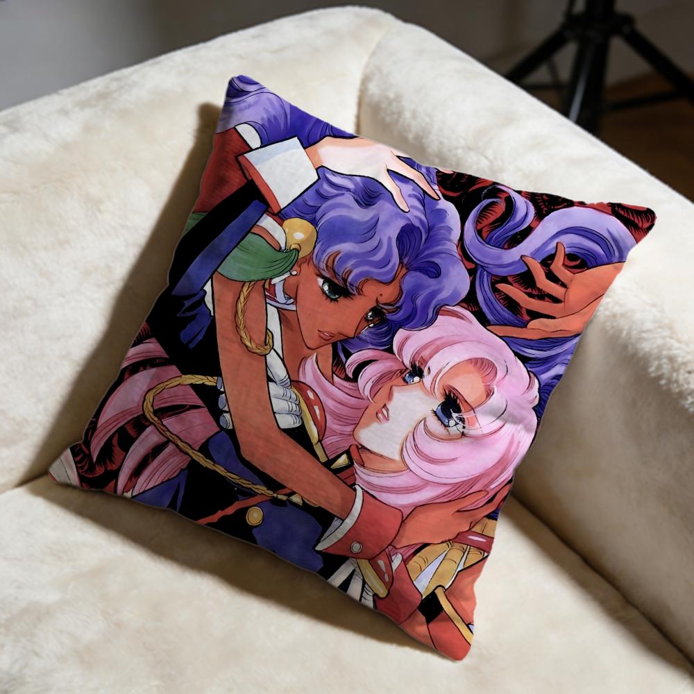 Fashion Rrevolutionary Girl Utenaful Cushion Cover Soft Decorative Pillow Case Suitable for Bedroom Sofa Car Travel Use