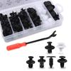 Car Clips Fastener Clip Mixed Car Auto Body Push Retainer Pin Rivet Bumper Door Trim Panel Fastener Kit 100Pcs with Tool