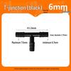 High-Temp Resistant Plastic Hose T-Connector, Quick Connect Fish Tank Accessory, PP Material