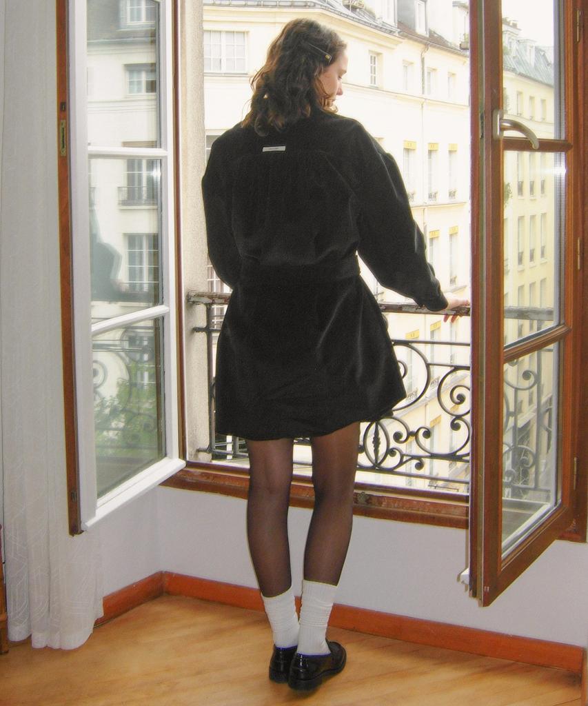 Hakesh 2Way Corduroy Dress_Black