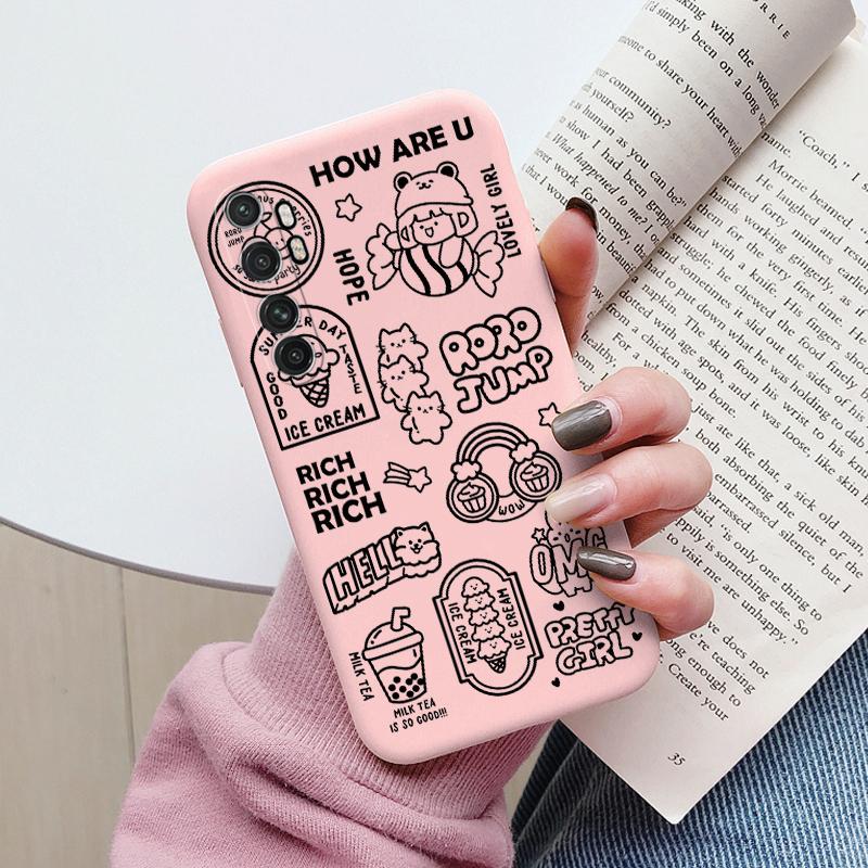 For Xiaomi Mi Note 10 Lite Case Cover Cute Cartoons Painted Soft Silicone Phone Case For Xiaomi Mi Note 10 Lite Fundas Flowers