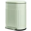Kitchen trash can pedal bin 20L soft-close lid removable inner bucket 36.5 x 31.2 x 45 cm green