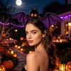 Gothic Style Hairband for Women Halloween Bat Hairband, Plush Wing Headband, Three Dimensional Costume Cosplay Party Accessories And Girls Burgundy