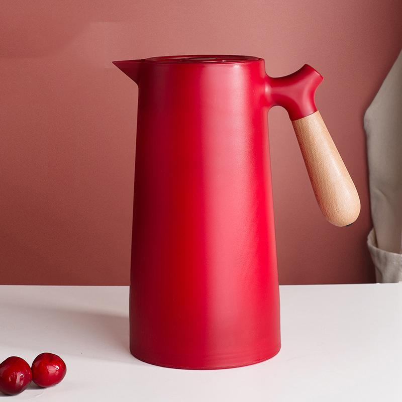 D2 Large Thermal Coffee Water Bottle Double Walled Household Glass Liner Coffee Pot Insulation Camping Sports Dining Vacuum Pot