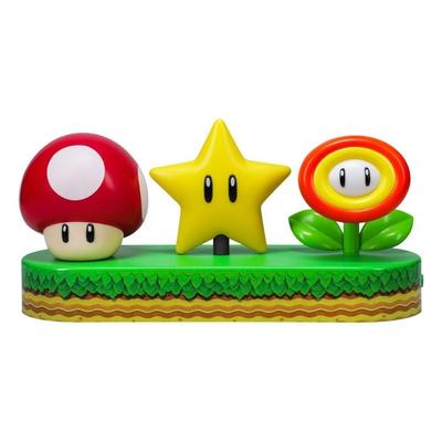 Paladone Super Mario Icon Light Licenciado Oficialmente Mario Autoportante Mesa Sala de Jogos Decoração e Luz Noturna Acessório de Presente para Meninos e Uso no Quarto -