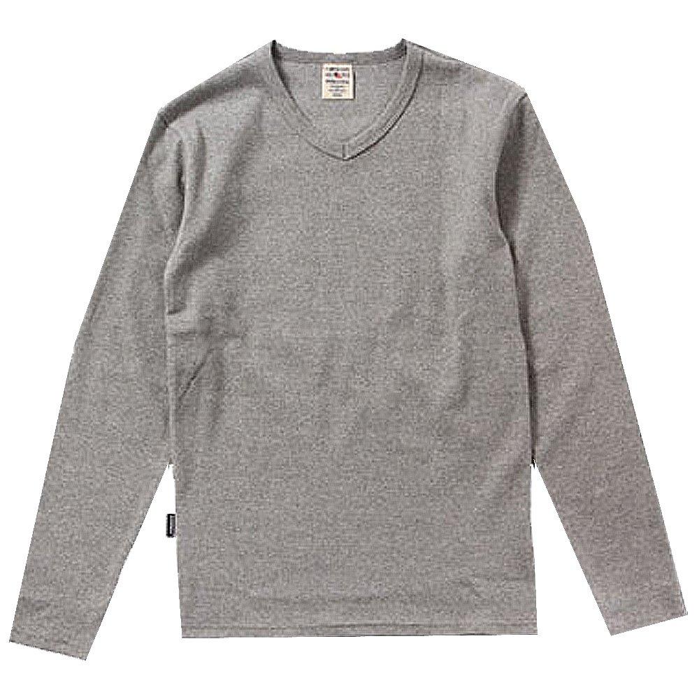 Avirex Daily Long Sleeve Size Medium Gray V-Neck T-Shirt, 6153480, серый