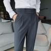 Frühling Herren Anzug Hosen Mode Business Casual Dünne Kleid Hosen Männer Street Wear Soziale Formale Pantalon Kleidung