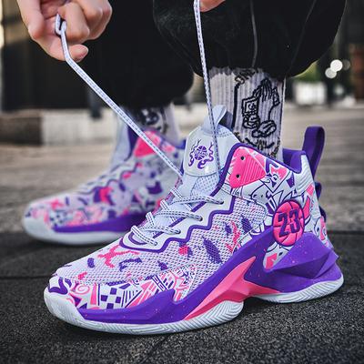 Zapatillas de baloncesto para hombre de caña alta nuevas para estudiantes adolescentes zapatos casuales para hombre zapatillas deportivas zapatillas de entrenamiento de malla para correr