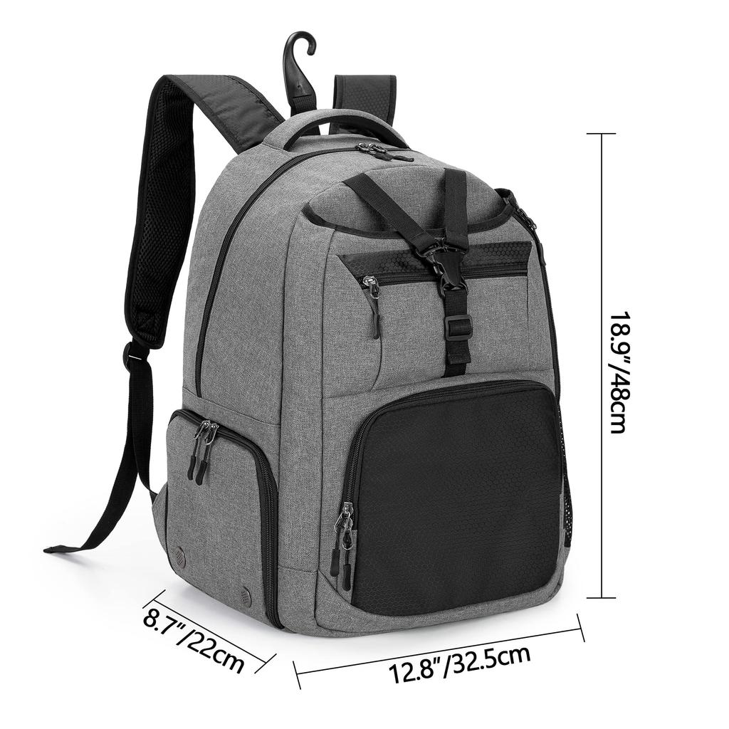 DSLEAF Tennis Bag Holds 2 Tennis with Shoe Suitable for Backpack, Racks, Compartment, Badminton/Tennis.