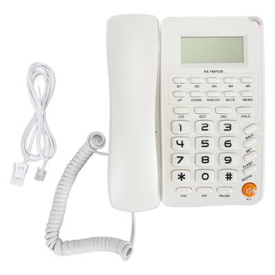 Desktop Telephone Big Button Corded Landline Telephone 16 Bit HD Screen Wired Phone for Home Hotel