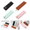 Waterproof Leather Pencil Case Zippered Pencil Pouches Large Compartment Portable Pen Organiser Bag For Student Adult