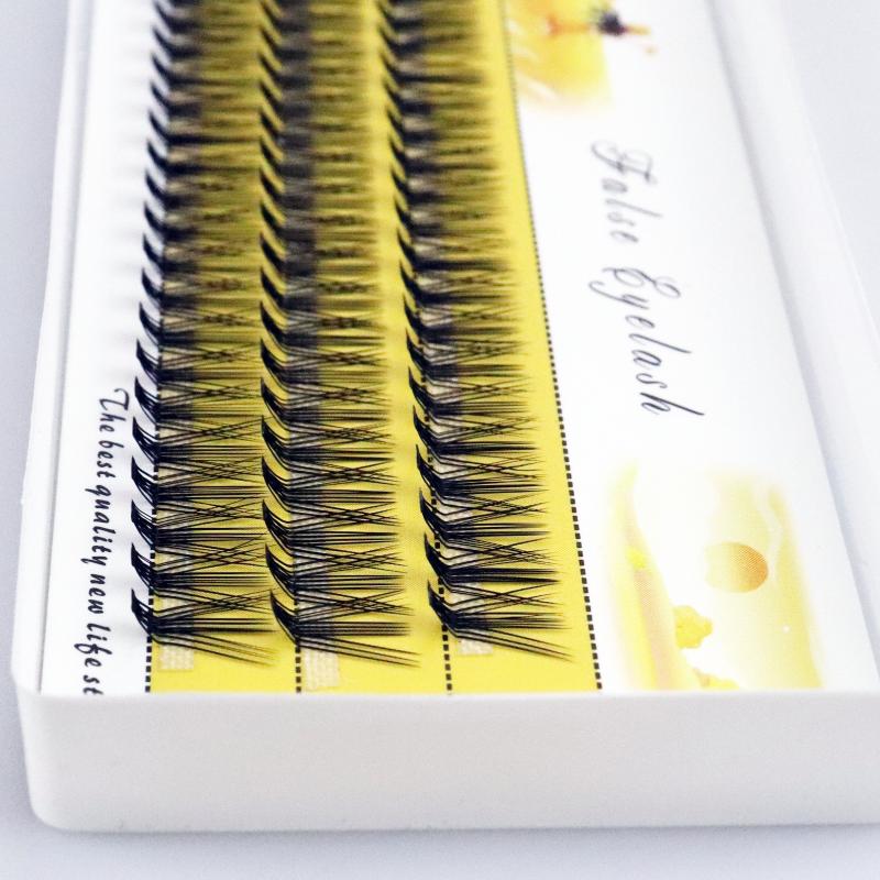 New 20D L Curl Eyelash Cluster Russia 3D Natural Individual False Eyelashes 1 Box/60 Bunches Mink Lashes Extension Makeup Tools
