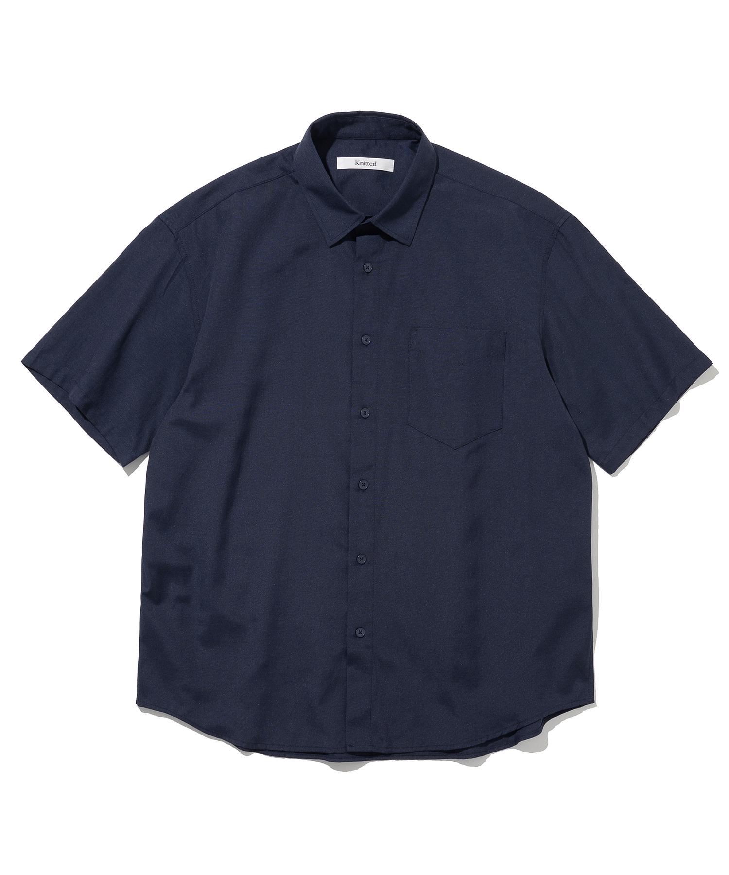 Nitied Oxford Short Sleeve Shirt Navy Xl