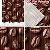 2D Flat Photography Backdrop Popular Background Cloth Coffee Beans Layout 100% Polyester Birthday Party for Suitable for