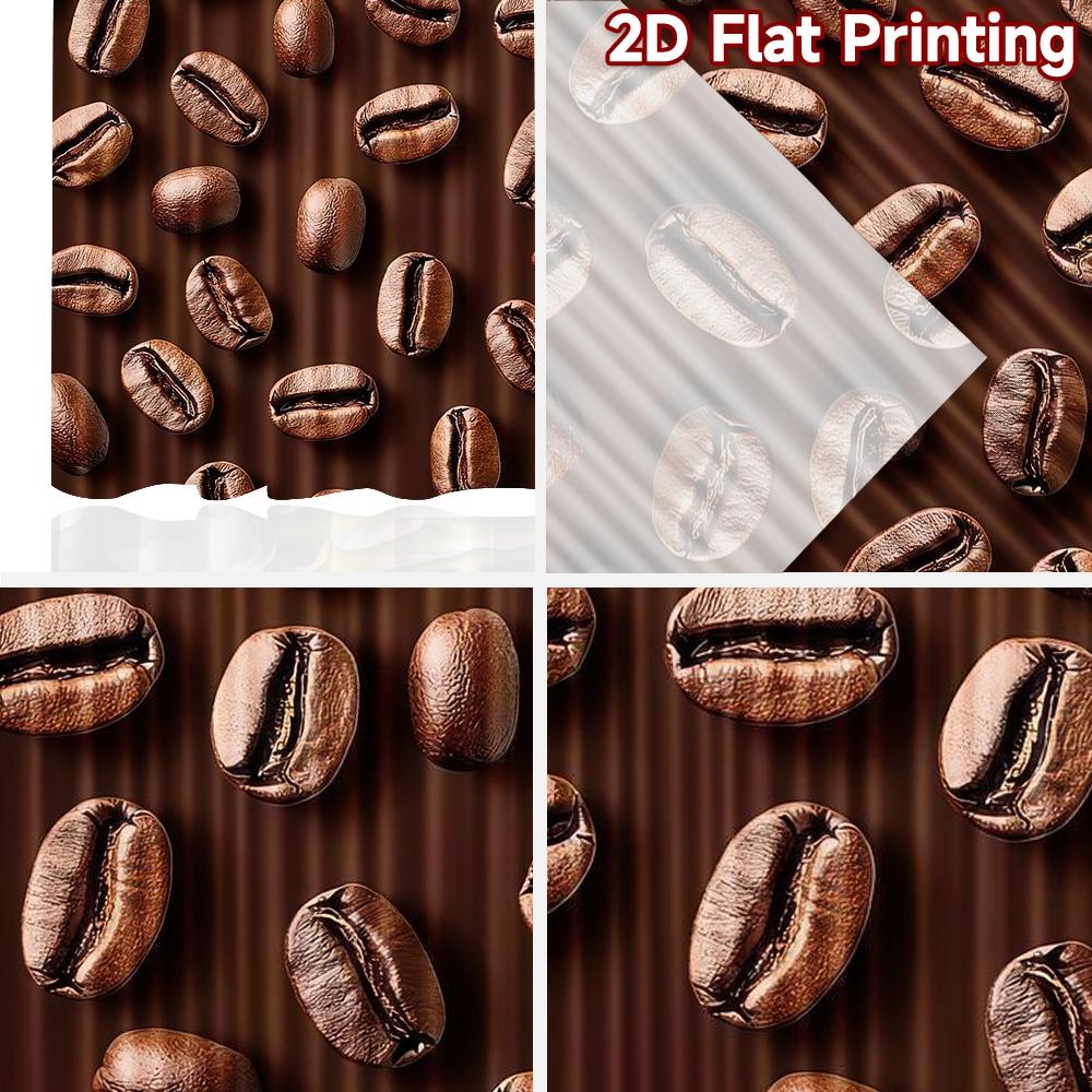 2D Flat Photography Backdrop Popular Background Cloth Coffee Beans Layout 100% Polyester Birthday Party for Suitable for