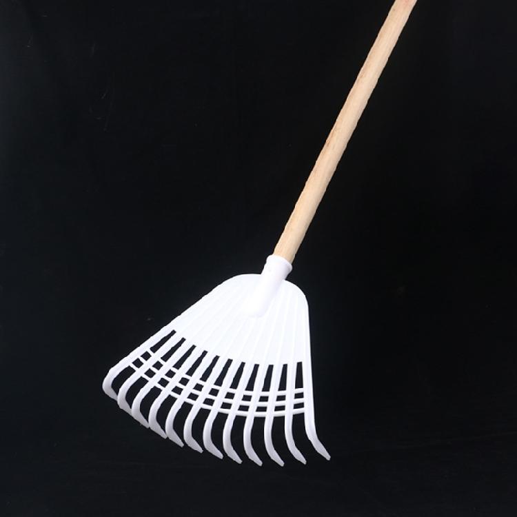 Unique Design Leaf Rake with 12 Tooth Plastic Grass Rake Flower Planting Rake