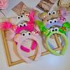 1/2PCS Girls Plush Hairband Clown Doll Design Funny Hair Clip for Christmas Gift Children Cosplay Collection Party Hair Decor