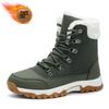 Large size cotton shoes snow boots winter warm medium boots piled thickened outdoor mountaineering boots